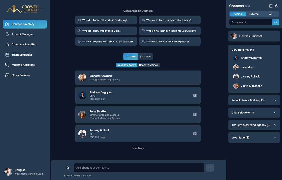 Contact Directory screenshot