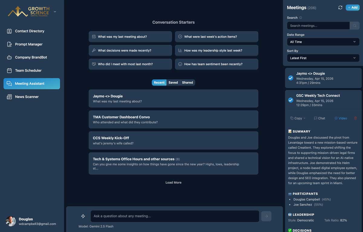 Meeting Assistant screenshot