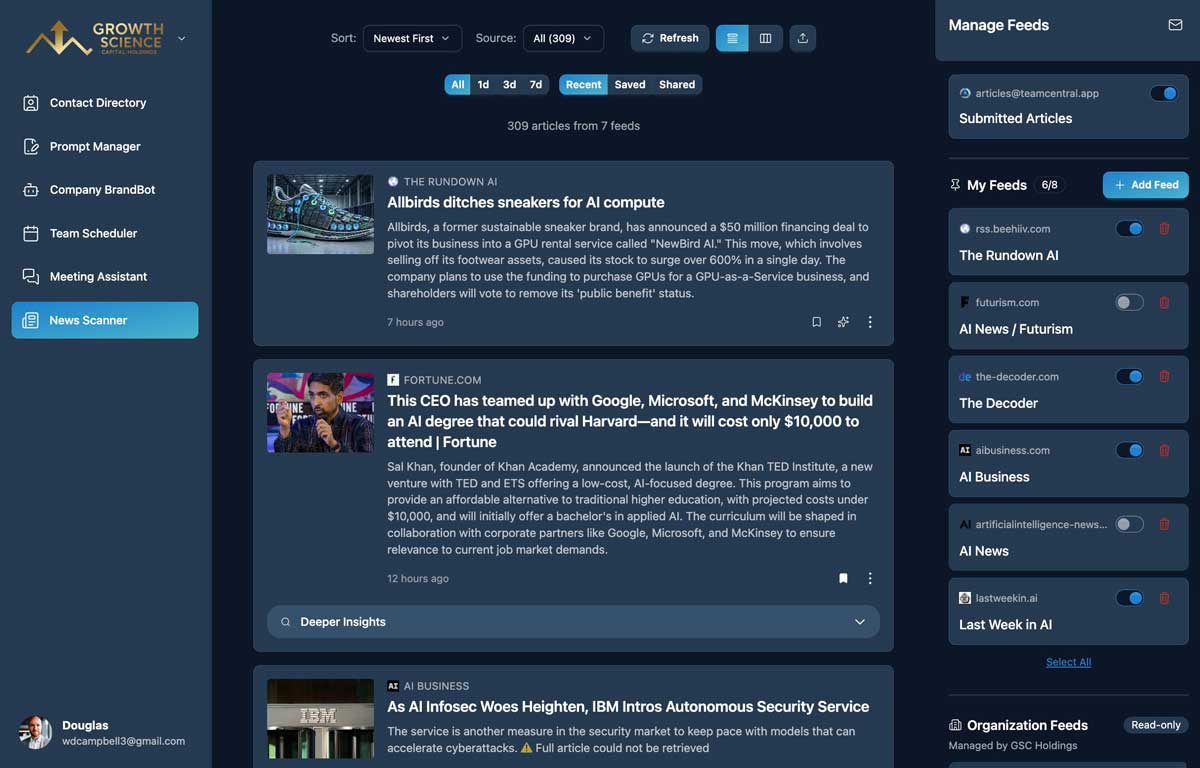 News Scanner screenshot